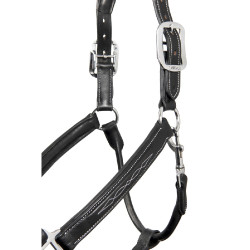 Collar con puntadas de cuero de LeMieux Negro