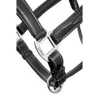Collar con puntadas de cuero de LeMieux Negro Collar con puntadas de cuero de LeMieux Negro