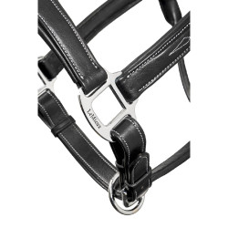 Collar con puntadas de cuero de LeMieux Negro