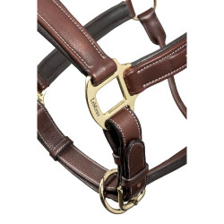 Collar con puntadas de cuero de LeMieux Castaño Marrón