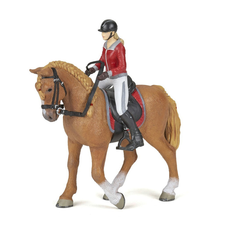 Caballo de paseo con su amazona Papo