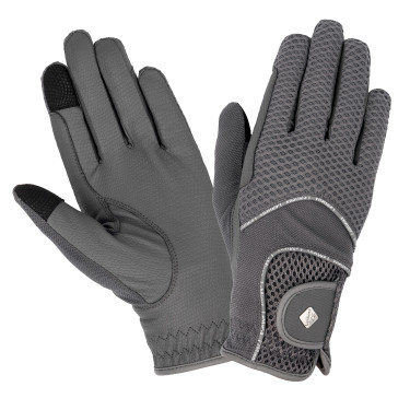 Guantes de equitación malla 3D LeMieux Gris Guantes de equitación malla 3D LeMieux Gris