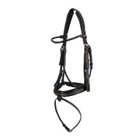 Cabezada de montar Pénélope Luxe Negro / Gris