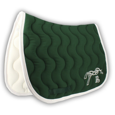 Mantilla Pénélope Classique Verde bosque / blanco