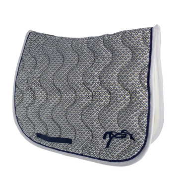 Mantilla Pénélope Art déco Azul marino