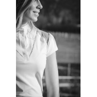 Polo de concurso Pénélope Venise Blanco / topo Polo de concurso Pénélope Venise Blanco / topo