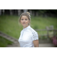 Polo Pénélope Anais manga corta Blanco