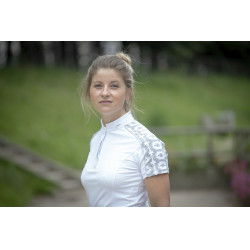 Polo Pénélope Anais manga corta Blanco