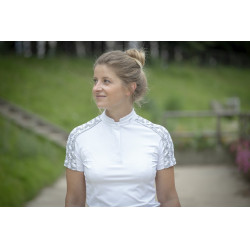 Polo Pénélope Anais manga corta Blanco