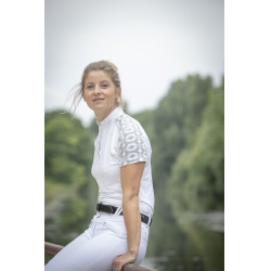 Polo Pénélope Anais manga corta Blanco