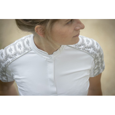 Polo Pénélope Anais manga corta Blanco