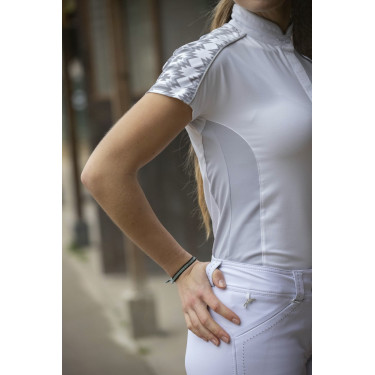 Polo Pénélope Anais manga corta Blanco