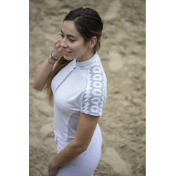 Polo Pénélope Anais manga corta Blanco