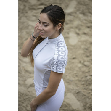 Polo Pénélope Anais manga corta Blanco