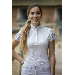 Polo Pénélope Anais manga corta Blanco