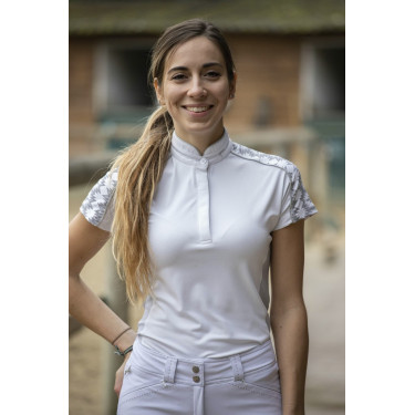 Polo Pénélope Anais manga corta Blanco