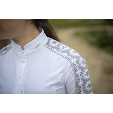 Polo Pénélope Anais manga corta Blanco