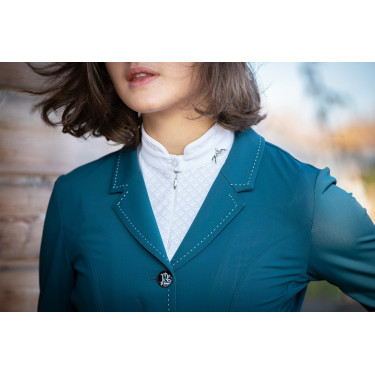 Chaqueta de concurso Pénélope Paris Air Soft Pato azul