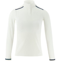 Polo de concurso Pénélope Bruges manga larga Trenza blanca / roja blanca azul Blanco Polo de concurso Pénélope Bruges manga larga Trenza blanca / roja blanca azul Blanco