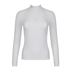 Polo de concurso manga larga Olivia LeMieux Blanco
