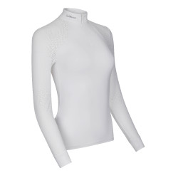 Polo de concurso manga larga Olivia LeMieux Blanco Polo de concurso manga larga Olivia LeMieux Blanco