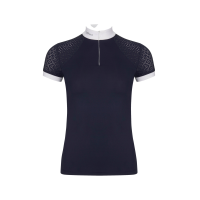 Polo de concurso manga corta Olivia LeMieux Azul marino Polo de concurso manga corta Olivia LeMieux Azul marino