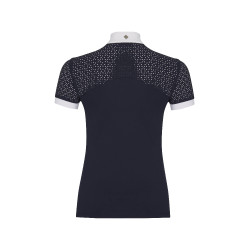 Polo de concurso manga corta Olivia LeMieux Azul marino Polo de concurso manga corta Olivia LeMieux Azul marino
