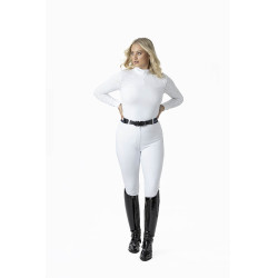 Polo de concurso manga larga Olivia LeMieux Blanco Polo de concurso manga larga Olivia LeMieux Blanco