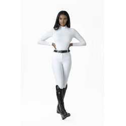 Polo de concurso manga larga Olivia LeMieux Blanco Polo de concurso manga larga Olivia LeMieux Blanco