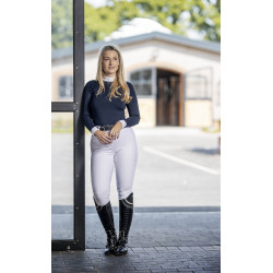 Polo de concurso manga larga Olivia LeMieux Azul marino