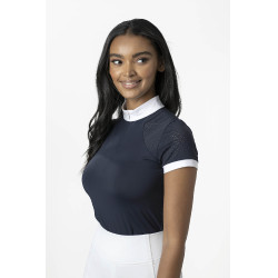 Polo de concurso manga corta Olivia LeMieux Azul marino Polo de concurso manga corta Olivia LeMieux Azul marino