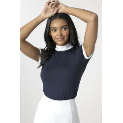 Polo de concurso manga corta Olivia LeMieux Azul marino Polo de concurso manga corta Olivia LeMieux Azul marino