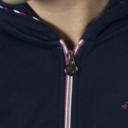 Sudadera cremallera mujer Obera Flags & Cup Azul marino