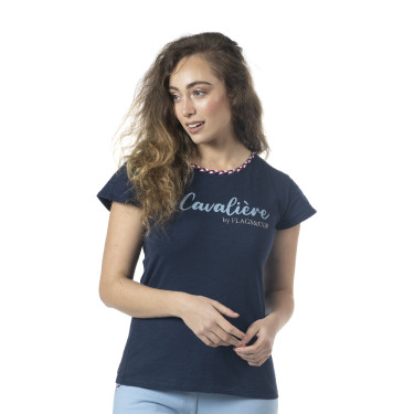 Camiseta Goya Flags & Cup mujer Azul marino