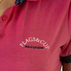 Polo para mujer Catamarca Flags & Cup Fucsia Rosa