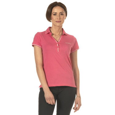 Polo para mujer rosa Flags & Cup Polo para mujer rosa Flags & Cup