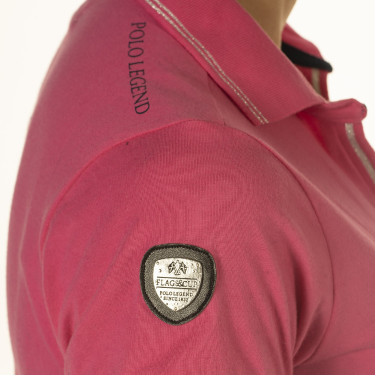 Polo para mujer rosa Flags & Cup Polo para mujer rosa Flags & Cup