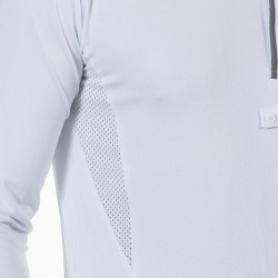 Polo hombre manga larga Comodoro Flags & Cup Blanco