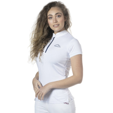 Polo de mujer Clorinda de manga corta Flags & Cup Polo de mujer Clorinda de manga corta Flags & Cup