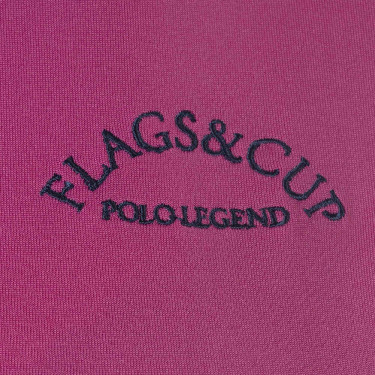 Polo de mujer Clorinda de manga corta Flags & Cup Fucsia Rosa Polo de mujer Clorinda de manga corta Flags & Cup Fucsia Rosa