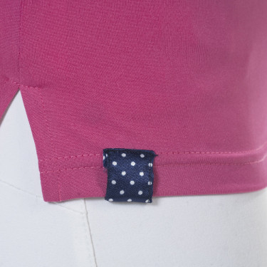 Polo de mujer Clorinda de manga corta Flags & Cup Fucsia Rosa Polo de mujer Clorinda de manga corta Flags & Cup Fucsia Rosa