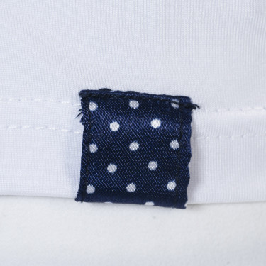 Polo manga larga Clorinda Flags & Cup mujer Blanco