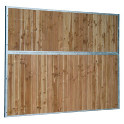 Separación fija de box de madera maciza 0,5 m La Gée