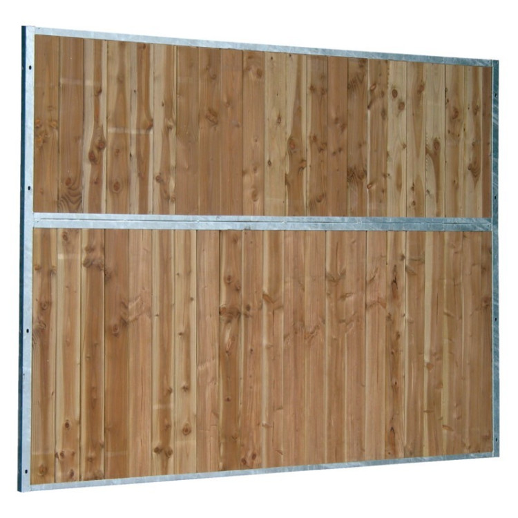 Separación fija de box de madera maciza 0,5 m La Gée