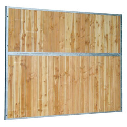 Tabique fijo de box completamente de madera 0,5 m La Gée Tabique fijo de box completamente de madera 0,5 m La Gée