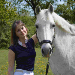 Polo Equithème Brussels con brillantes Azul marino