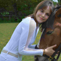 Polo Equithème Pekin manga larga Blanco Polo Equithème Pekin manga larga Blanco