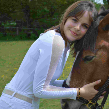 Polo Equithème Pekin manga larga Polo Equithème Pekin manga larga