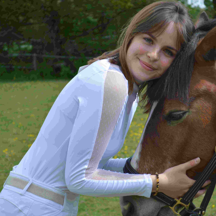 Polo Equithème Pekin manga larga