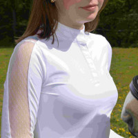Polo Equithème Pekin manga larga Blanco Polo Equithème Pekin manga larga Blanco